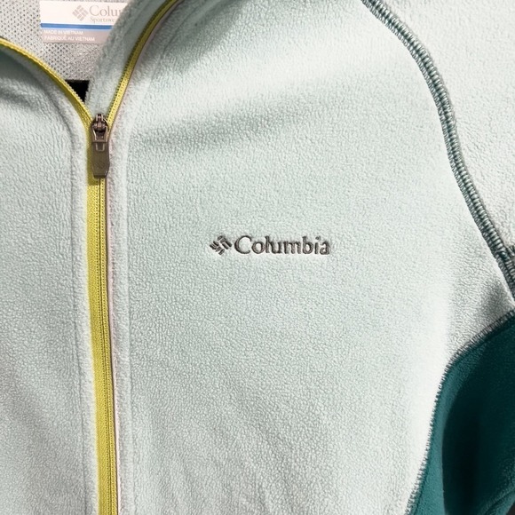 Columbia Titanium Fleece Quarter Zip Fleece Pullover Womens Small Green - Picture 2 of 7